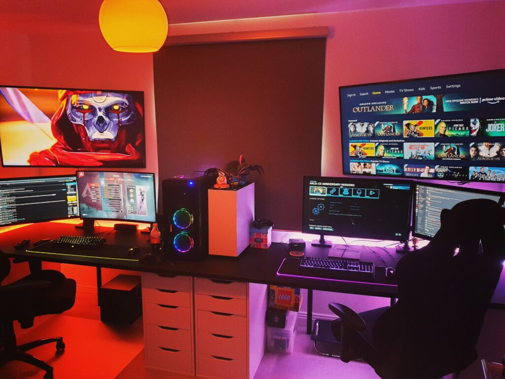 Gaming setup for two