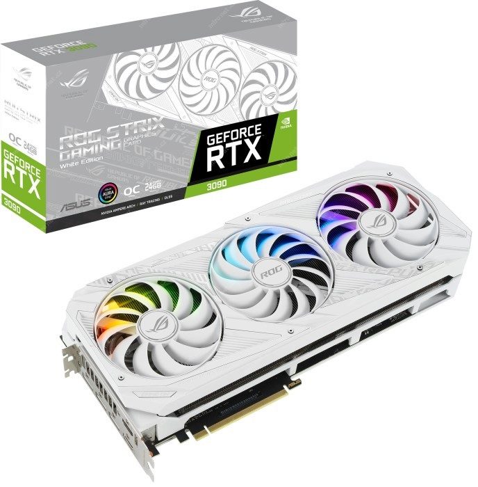 ASUS ROG Strix NVIDIA GeForce RTX 3090 White OC Edition
