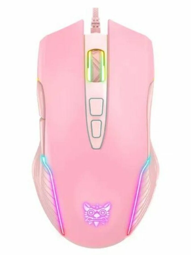 ONIKUMA RGB Gaming Mouse Pink